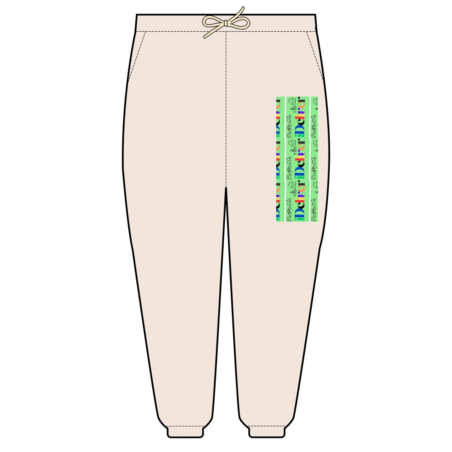 Vibrant Patterned Unisex Fleece Sweatpants for Comfort and Style