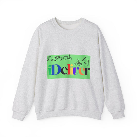 iDeliver Unisex Heavy Blend™ Crewneck Sweatshirt - Urban Transport Vibes