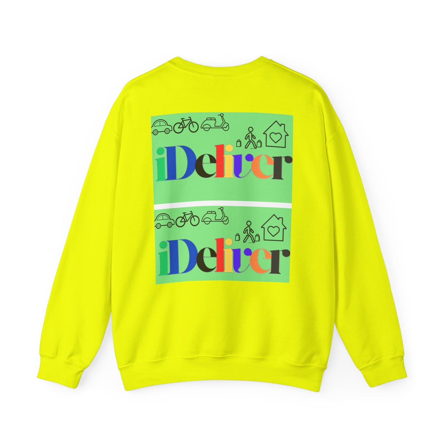 iDeliver Unisex Heavy Blend™ Crewneck Sweatshirt - Urban Transport Vibes