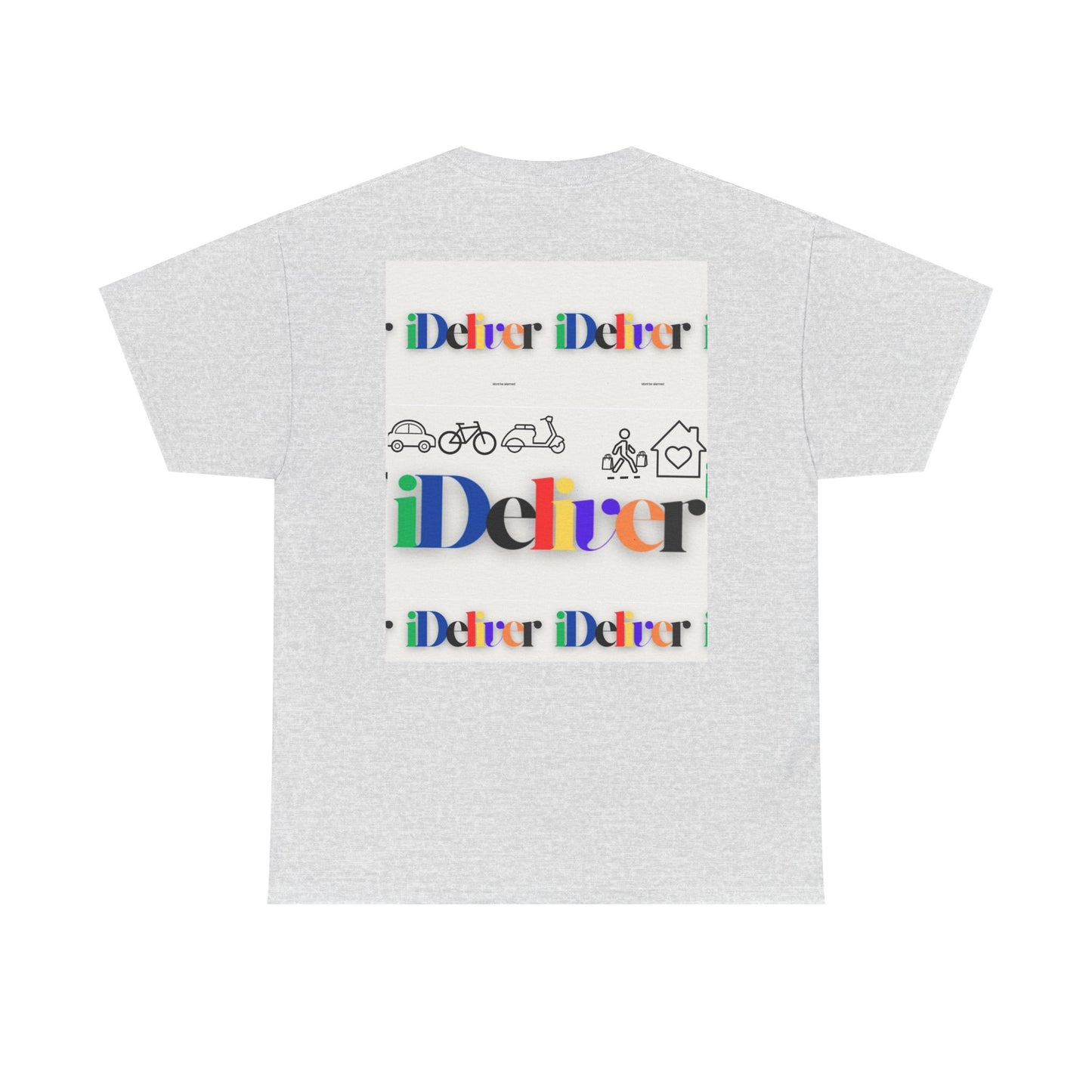 iDeliver Unisex Heavy Cotton Tee - Colorful Graphic Tee for Casual Wear