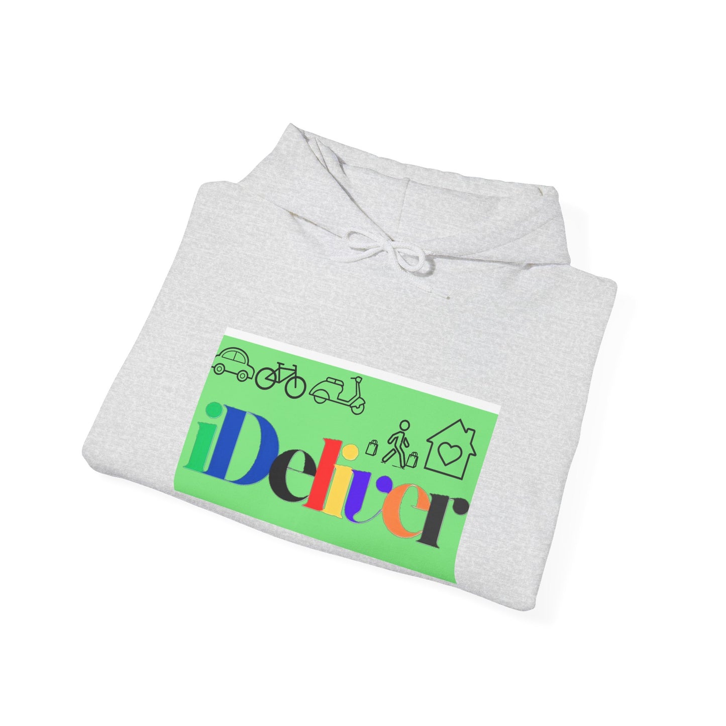 iDeliver Unisex Heavy Blend™ Hooded Sweatshirt - Colorful Streetwear for Delivery Enthusiasts