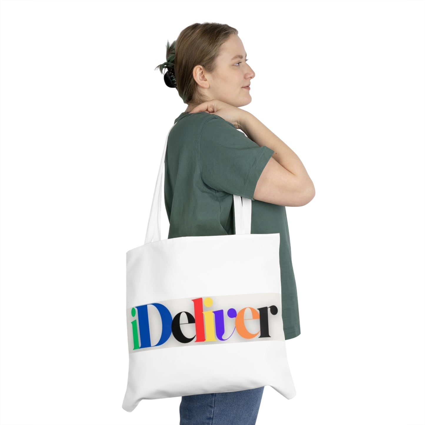 Colorful iDeliver Shoulder Tote Bag – Eco-Friendly Shopping & Everyday Use