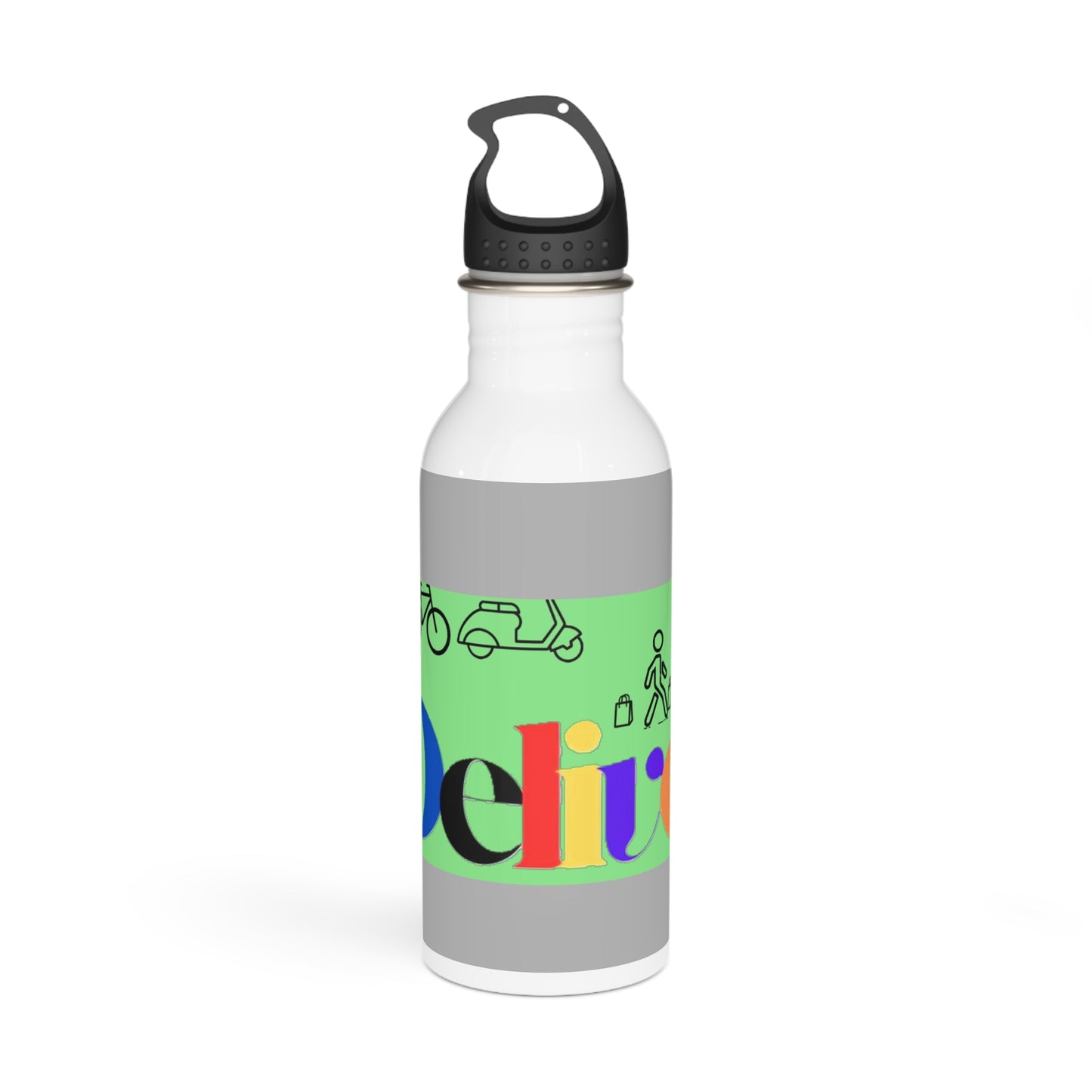 iDELIVER Colorful Motivational Stainless Steel Water Bottle - Perfect For Dehydration ob the go