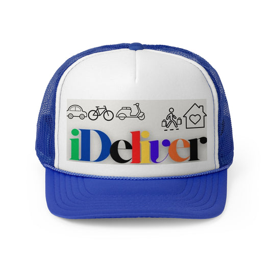 Colorful iDeliver Trucker Cap | Vibrant Mesh Hat for Everyday Wear