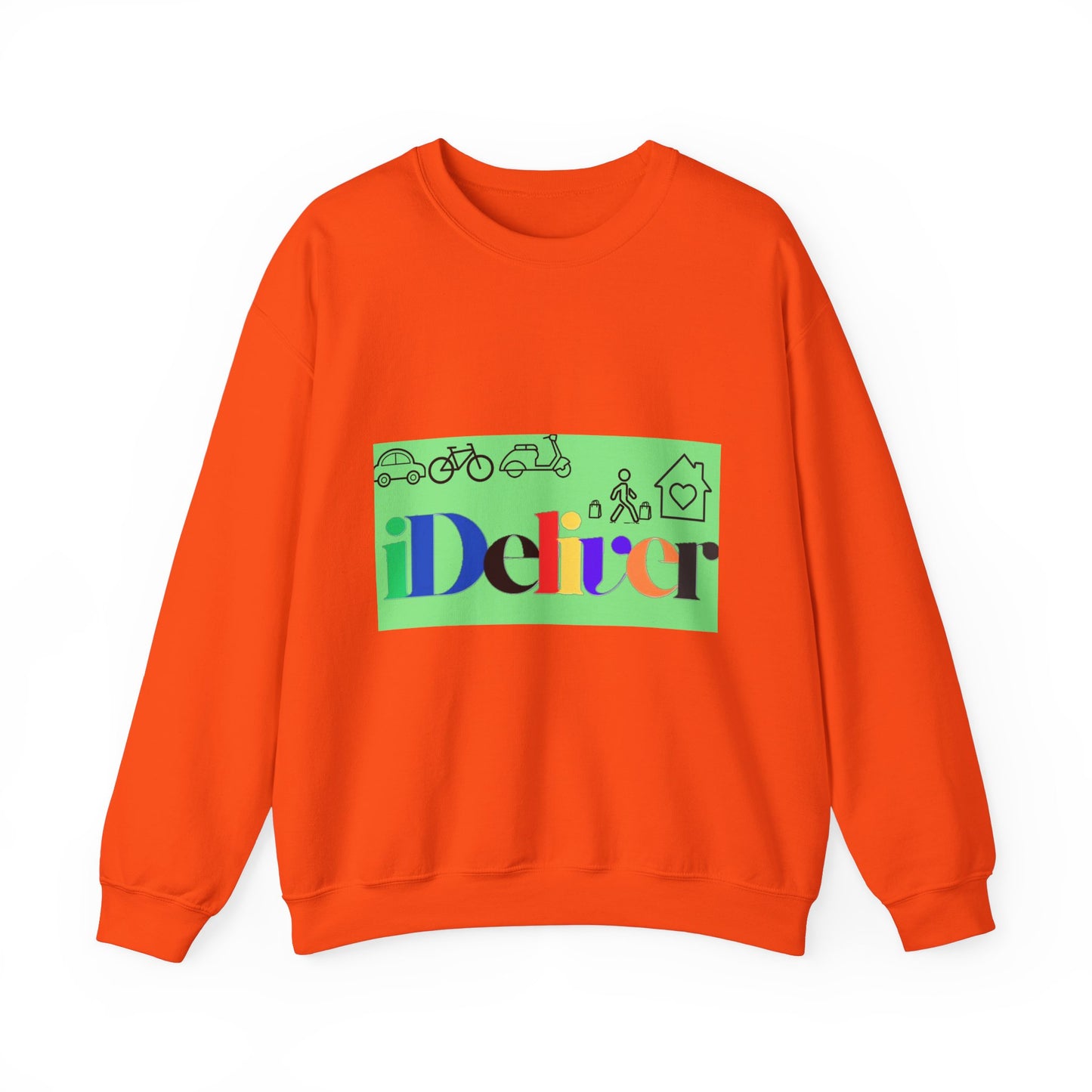 iDeliver Unisex Heavy Blend™ Crewneck Sweatshirt - Urban Transport Vibes