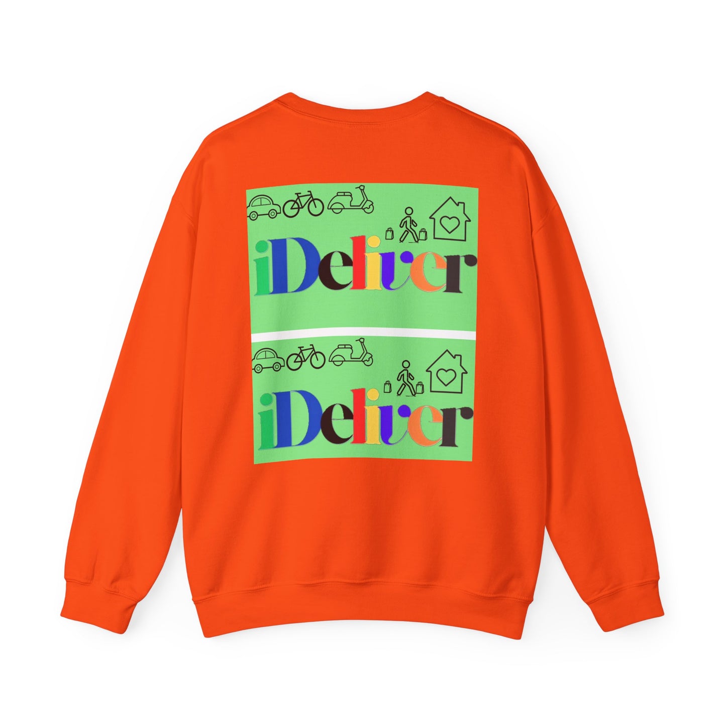 iDeliver Unisex Heavy Blend™ Crewneck Sweatshirt - Urban Transport Vibes