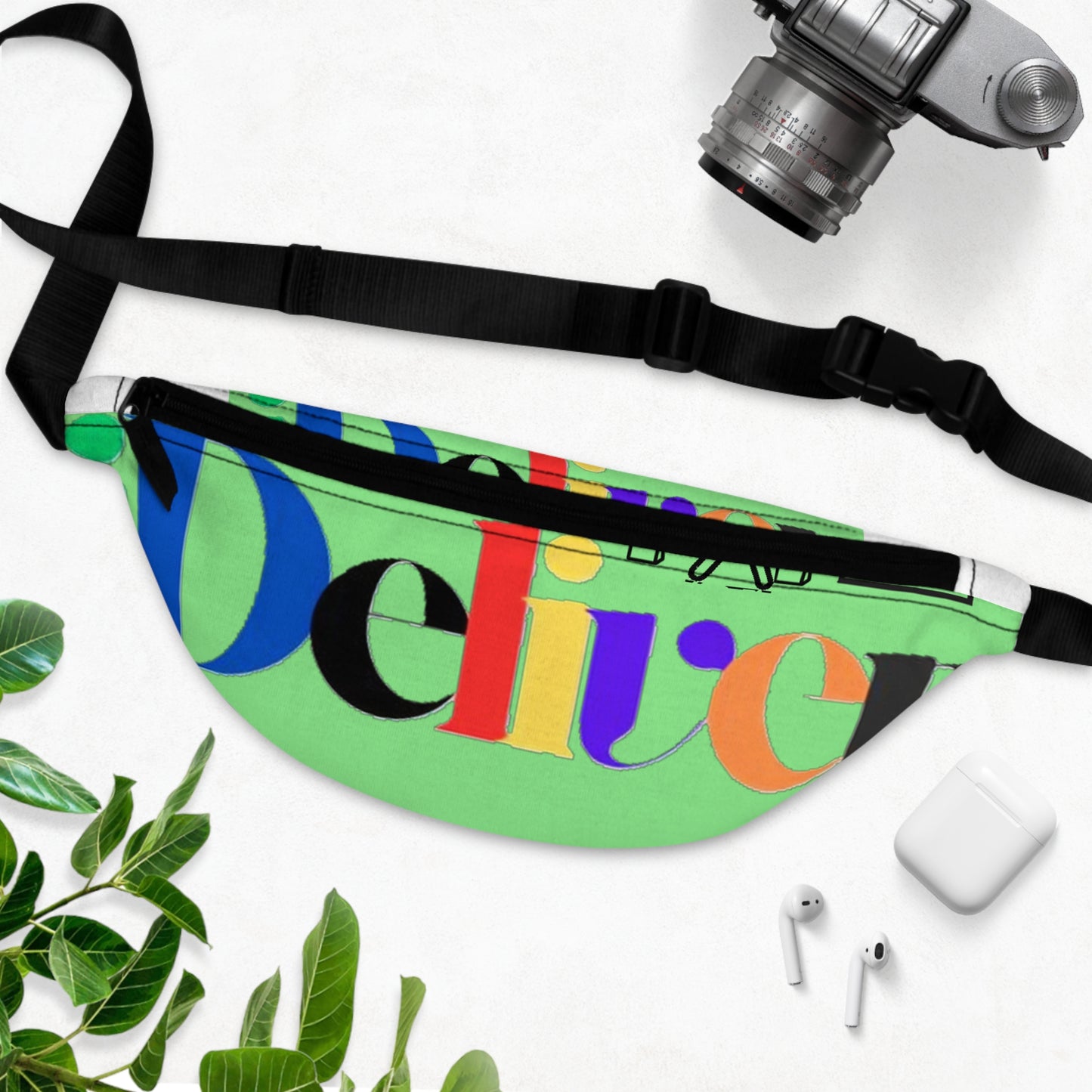 iDELIVER Copy of Colorful Fanny Pack with 'Delight' Design - Trendy and Functional Accessories for Everyday Adventures