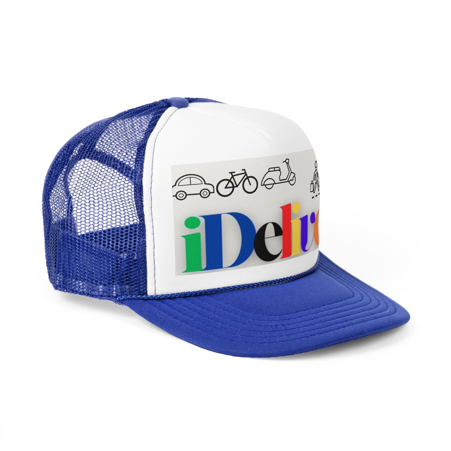 Colorful iDeliver Trucker Cap | Vibrant Mesh Hat for Everyday Wear