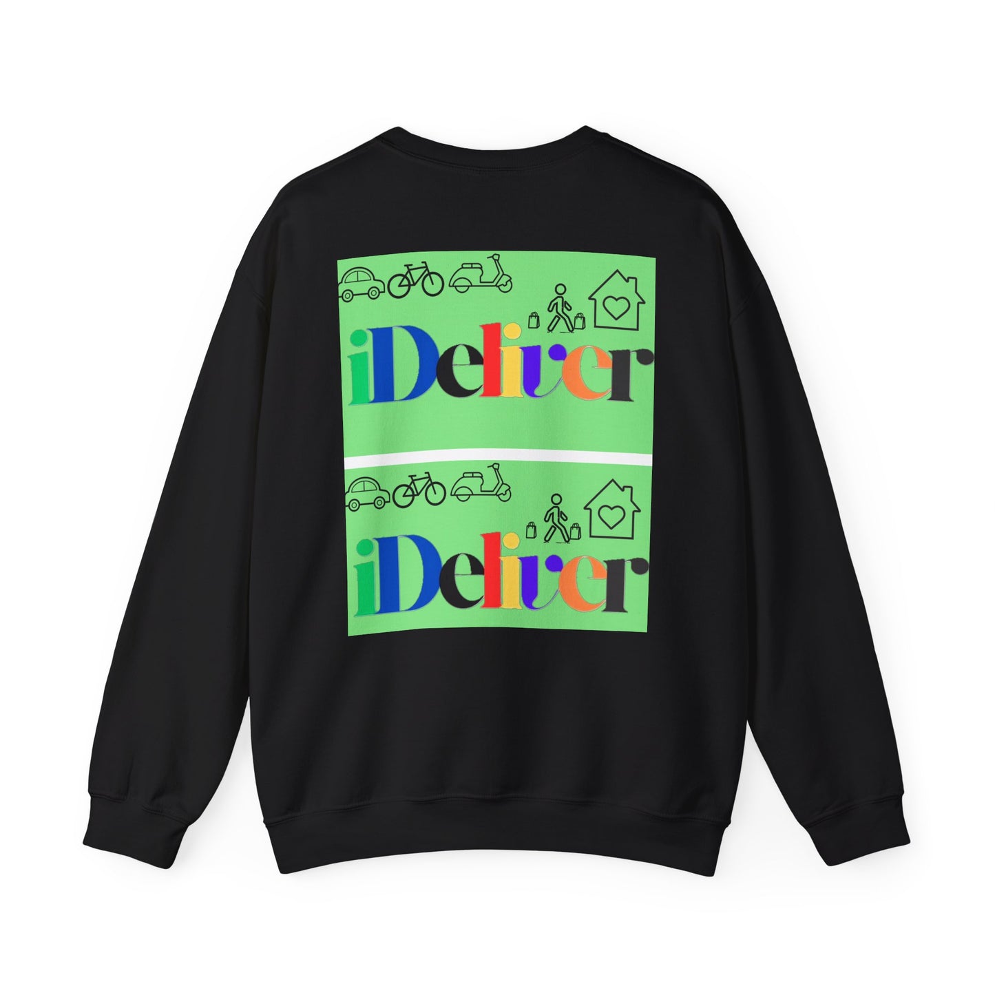 iDeliver Unisex Heavy Blend™ Crewneck Sweatshirt - Urban Transport Vibes